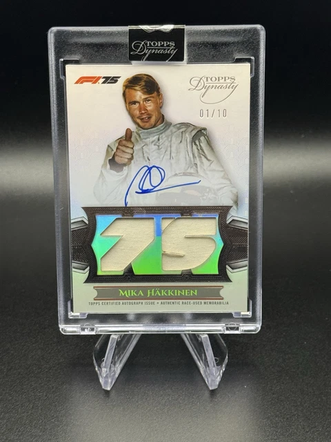 2025 Topps Dynasty Formula 1 F1 Mika Hakkinen Legendary Patch Auto /10 Legend