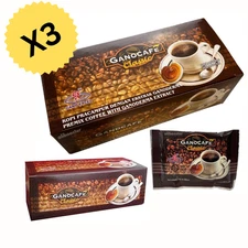 NEW 3x PACK GANO CAFE Classic Black Coffee Ganoderma Lucidum No Sugar 30 pcs