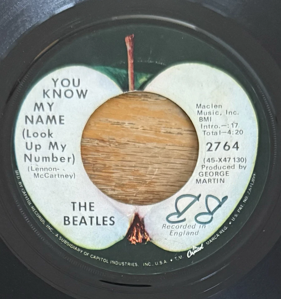 Beatles Let It Be Apple 2764 W/PS! 1st Pressing W/ Capitol Logo PS Is  NM! - Image 4 of 4