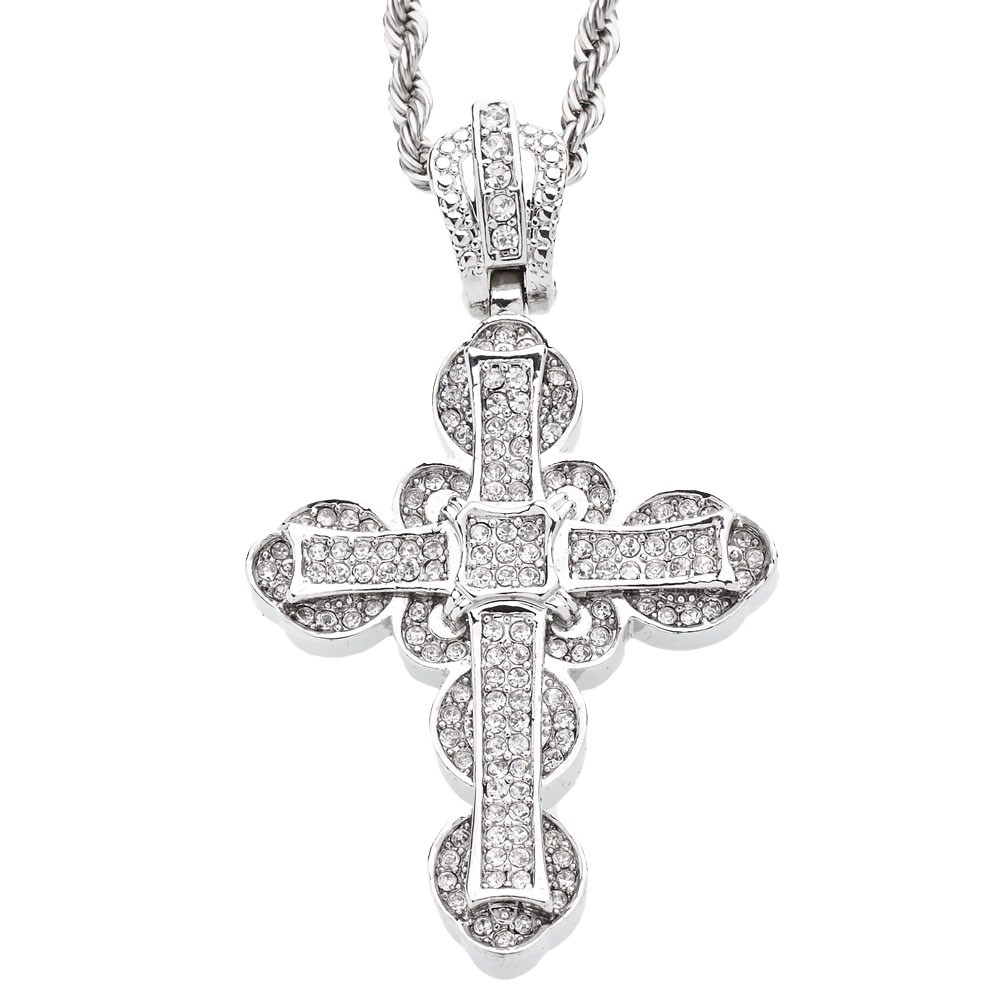 Мини-кетте - КАЧЕЛИ Iced Out Bling Mini Kette - SWING CROSS