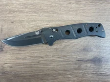 BENCHMADE ADAMAS SIBERT DESIGN D2 STEEL HANDLE FOLDING KNIFE (WCP032901)