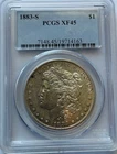 1883-S Morgan Silver Dollar PCGS 45 *BEST PCGS PRICE ON EBAY*