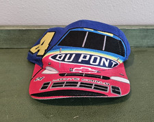 Vintage Jeff Gordon NASCAR DuPont Big Logo Race Snapback Hat Cap Chase Authentic