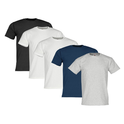 Fruit of the Loom 5er Pack Heavy Cotton T-Shirt Herren | S-3XL | Baumwolle