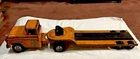 Tonka 1958 RARE vintage orange State Hi-Way Dept Low Boy Trailer and Truck