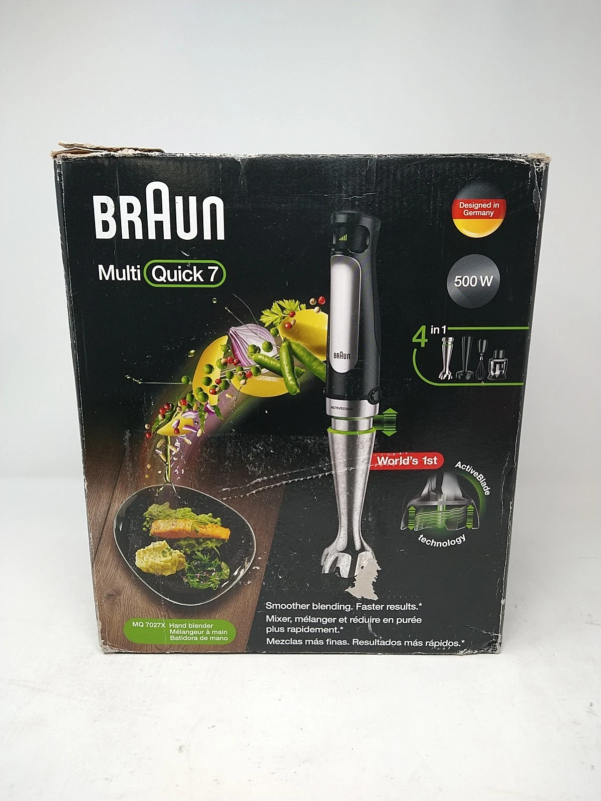 Braun MQ7027 Multi Quick Immersion Hand Blender +1.5-Cup Food Processor NEW! :D
Opens in a new windo