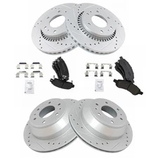 TRQ BKA14954 Brake Kit For Chevy Trailblazer 2006-2007 Front Rear 15855898
