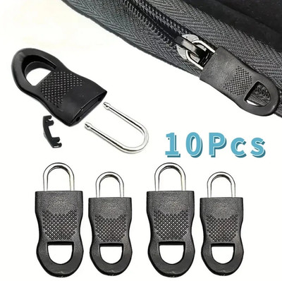 8pcs Removable Zipper Pull Replacement Tool Free Zip Fixer for Luggage - NEW