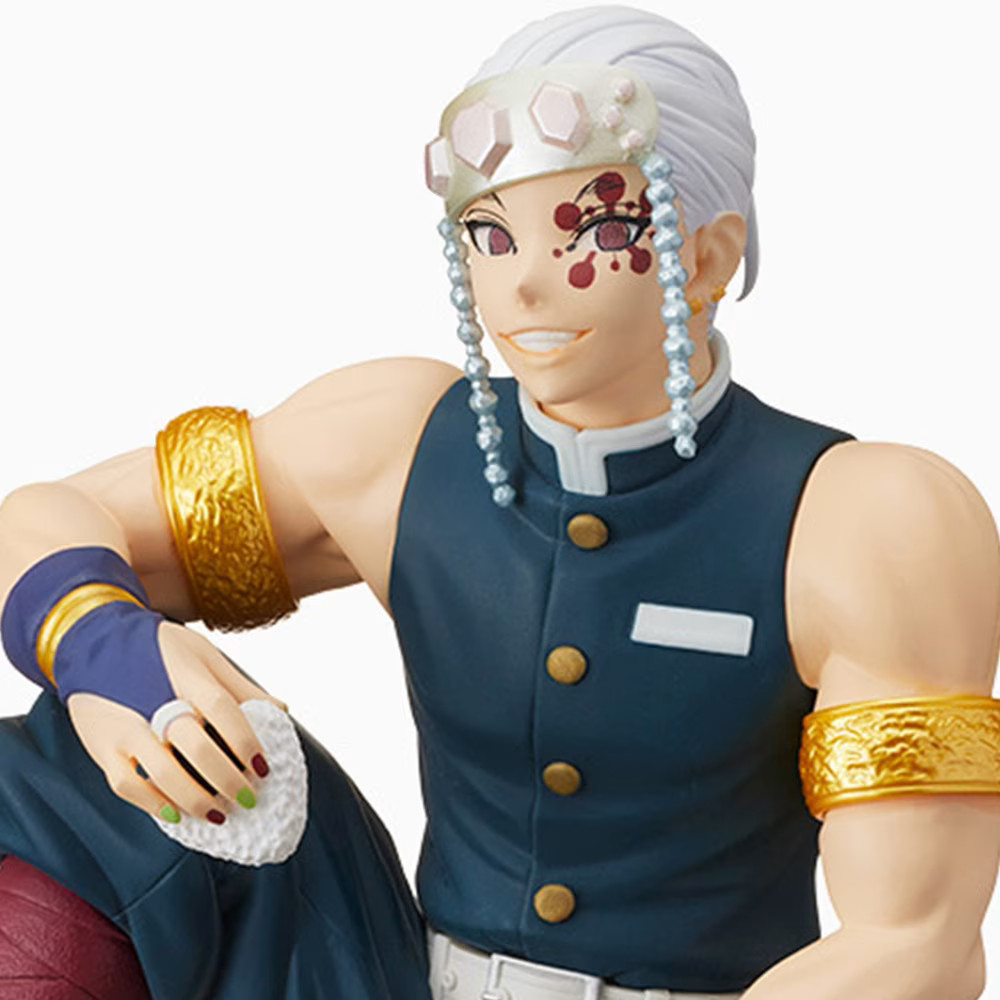 Statuette Premium Tengen Uzui Chokonose Demon Slayer aux finitions sculptées