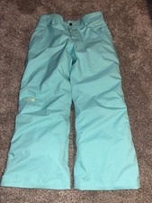 North Face Hyvent Dryvent Pants Girls 14/16 Aqua Blue Snowboard Ski