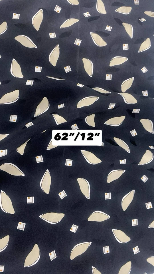 Edition S all Black Silk W / Logo Print Vintage Men’s Ascot Scarf PEC - Image 4 of 4