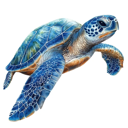 Sea Turtle Reptile Safari Zoo Animal Self Adhesive Sticker