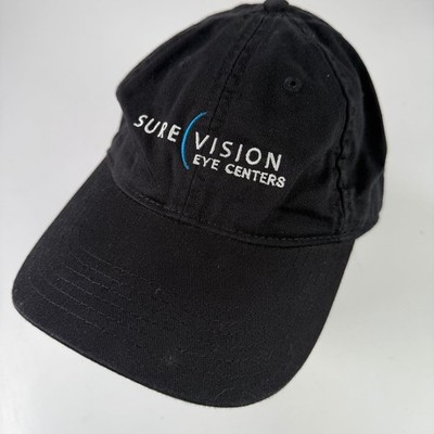 econscious Baseball Cap Schwarz Verstellbar Sure Vision Eye Centers Logo Bio