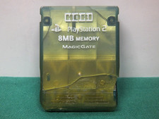 PlayStation2 HORI Memory Card 8MB. MagicGate. Clear Blue Lattice. PS2. JP. 40815