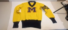 Michigan Wolverines Vintage 60's/70's Letter Man Wool Sweater Size 40