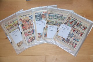 Mecki Hörzu 50 Original Pages from 1967 "Suspicious Order" including 4 complete Series!