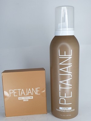  Peta Jane Drak Tanning Mousse 7Oz - Sunless Self-Tanner Body Perfecting Brush 