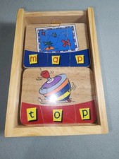Three - Letter Word Wooden Puzzles NEW Without box