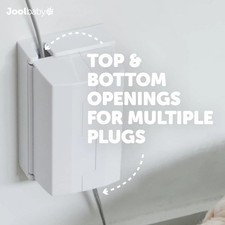 Outlet Cover Box for Child Safety 2 Pack Duplex Decorator Electrical Outl...