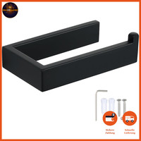 Toilettenpapierhalter Edelstahl Schwarz Bohren WC Rollenhalter FüR Badezimmer