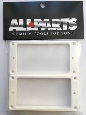 Allparts Humbucker-Rahmen Set flat slanted White