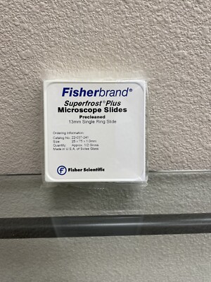 Fisherbrand Superfrost Plus Microscope Slides 13mm Single Ring Slide, 22-037-241