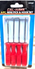 4pc Mini Pick and Hook set O ring Seal Gasket Remover Puller Extractor Hand Tool