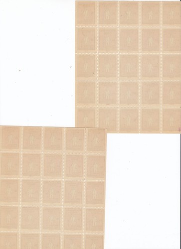 2 1941 Help the Sightless Give Thanks for Sight 25-Stamp Sheets - #8143 - Picture 2 of 2
