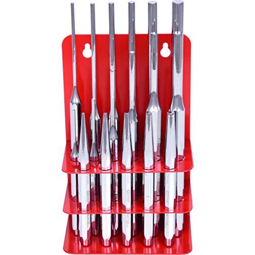 Set Professionale KS Tools 156.0180: 17 Punzoni Cromati in Acciaio Cr-V