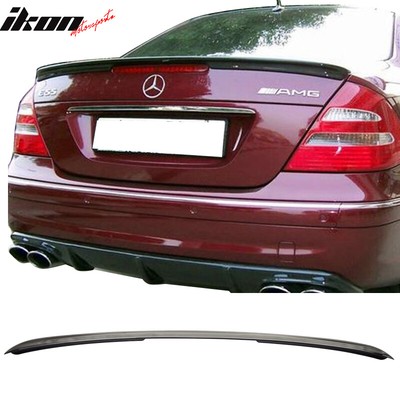 Fits 03-09 Benz E-Class W211 AMG Style Rear Trunk Spoiler Lip Painted #040 Black