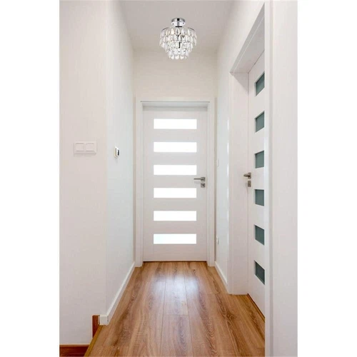 Elegant Lighting Mila 12" Iron and Crystal Flush Mount in Chrome - Picture 8 of 8