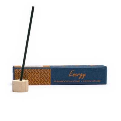 Kräuter Räucherwerk ''Energy'' 50 Stk. + 1 Halter - Citrus Dry Wood