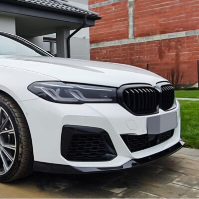 Frontlippe Sport Spoilerlippe passend für BMW 5ER G30 LCI 2020 glanz schwarz
