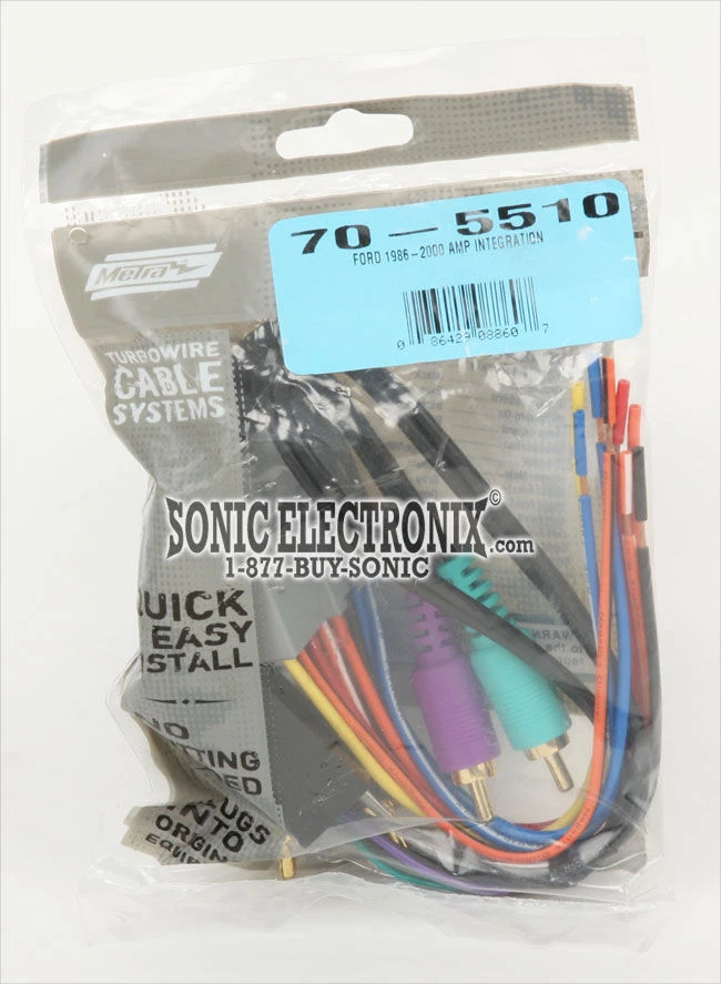 Arnés de integración amplificador de fábrica Metra 70-5510 para Ford Select 1986-00 Foto 2 de 2