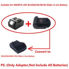 1 Adapter for Makita 18V LXT Battery to Power for Milwaukee M18 Model Tools