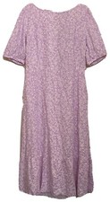 Who What Wear Dress Womens Extra Large Pink Floral Open Back Linen