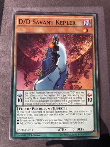 D/D Savant Kepler SDPD-EN011 Yu-Gi-Oh Card 1st Edition New - Picture 1 of 1