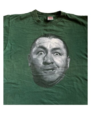 Vintage Three 3 Stooges 90s Oneita USA Single Stitch Curly Howard