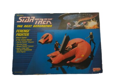 Vintage 1989 Star Trek Next Generation Ferengi Fighter Playset Toy Galoob NIB