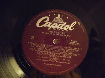BEATLES 2LP WHITE ALBUM 1978 CAPITOL SWBO 101 WINCHESTER PRESS