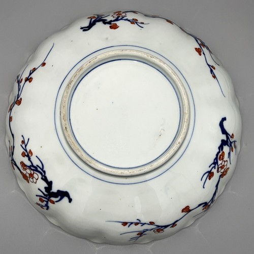 Antiguo cuenco Imari japonés de la era Meiji pintado a mano 24 cm de ancho siglo XIX - Imagen 14 de 16
