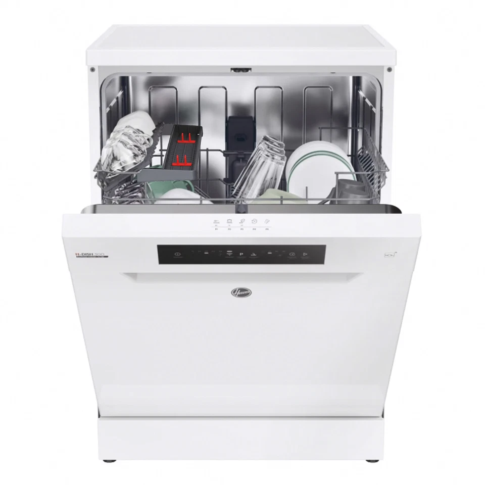 Hoover Geschirrspüler 60 cm Stand WIFI Unterbaufähig Besteckablage Weiß Inverter - Bild 4 von 4