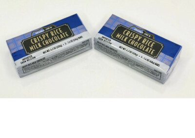 6 TRADER JOE'S CRISPY RICE MILK CHOCOLATE Each 1.4 oz - KOSHER - 