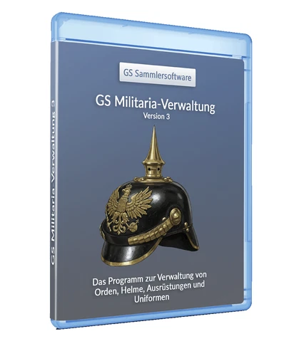 GS Militariaverwaltung 3 - Software zur Verwaltung von Militaria