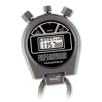 Thomas Scientific 8788T34 Traceable 1043 Three Button Lab Stopwatch - Laboratory