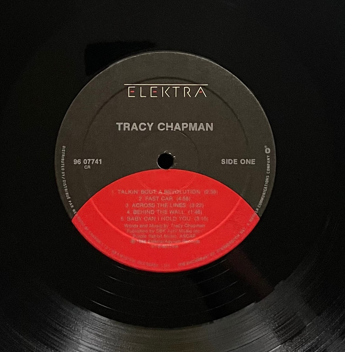 Tracy Chapman Fast Car 12inch レコード レア FAST CAR!! Vtg 1988 TRACY CHAPMAN Album S/T Record 1ST PRESS
