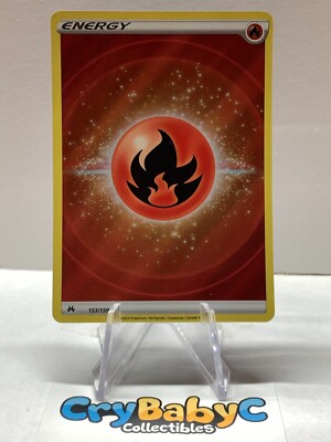 Pokemon Fire Energy 153/159 Crown Zenith FULL ART