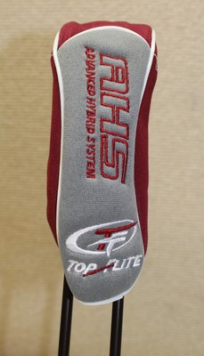 //New Club Head Cover - Top Flite AHS With Pink Cancer Ribbon #6 Hybrid - HC4a