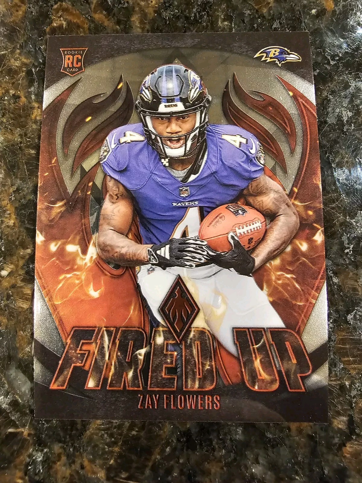 2023 Panini Phoenix Fired Up INSERT #FU-16 Zay Flowers RC ROOKIE RAVENS