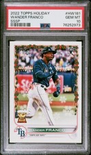 2022 Topps Holiday Wander Franco RC SSSP #HW181 PSA 10 GEM MINT LOW POP!!!